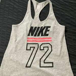 !Like New! Nike Gray Tank Top with Red Stripes
